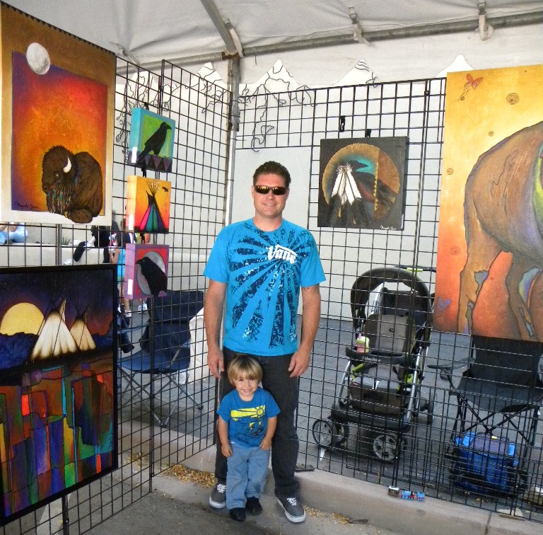 My husband Alex and son Senecah