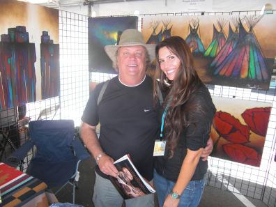 Micqaela and Artist David Deer